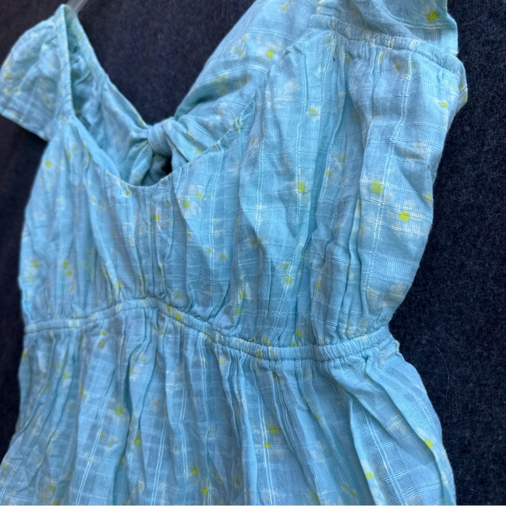 American Eagle Women’s Large Top‎ Cap Sleeve Floral Daisy Baby Doll cottage - Picture 2 of 11
